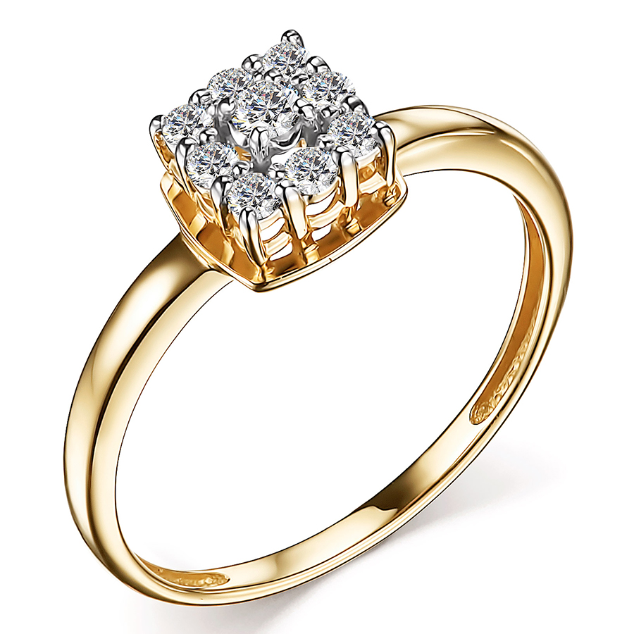 Кольцо, золото, бриллиант, 14749-300